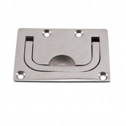 Ручка врезная утапливаемая. 75х56 мм. (нерж)