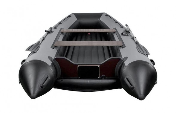 Надувная лодка ПВХ, RiverBoats RB 370 НДНД, серо-белый