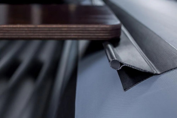 Надувная лодка ПВХ, RiverBoats RB 370 НДНД, серо-белый