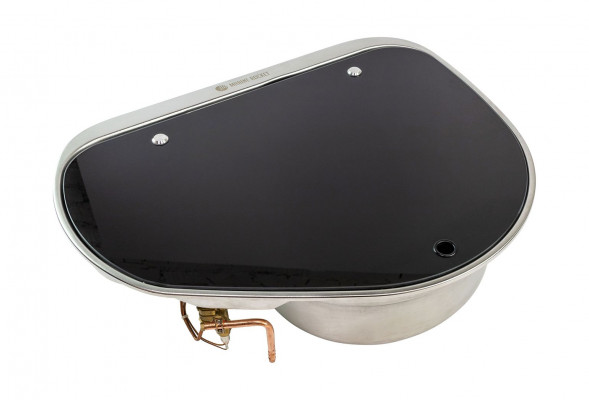 Плита газовая с мойкой правой, стеклянная крышка, Marine Rocket