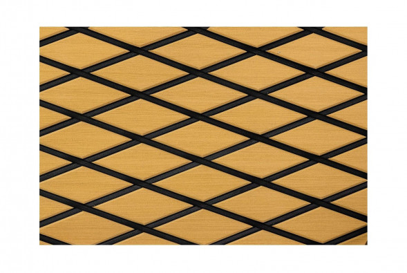 Покрытие палубное EVA, 1900х700х6мм, самоклеящееся, золотисто-желтое, тип "D", упаковка 2 листа, Marine Rocket