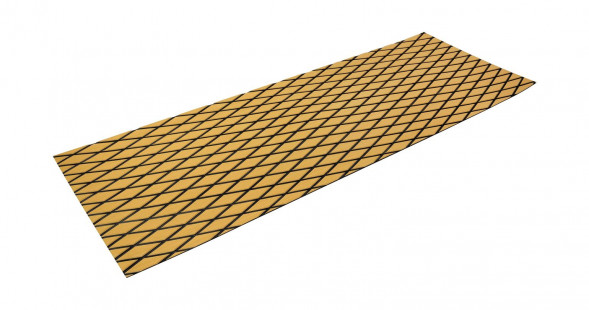 Покрытие палубное EVA, 1900х700х6мм, самоклеящееся, золотисто-желтое, тип "D", упаковка 2 листа, Marine Rocket