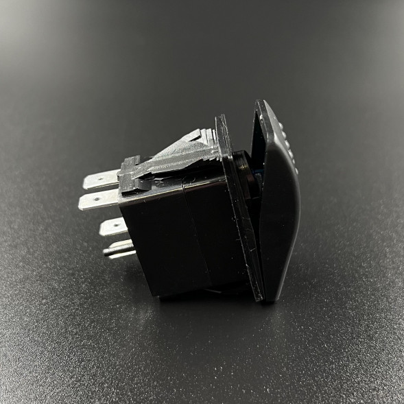 Тумблер вкл/выкл (индик. синий) 4 пин Sunfine