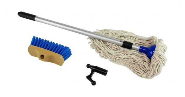 Комплект разборный багор, щетка, швабра (упаковка из 12 шт.)