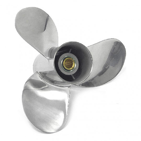 Винт гребной  Skipper для Tohatsu 9.9-18HP, диаметр 9,25" нержавеющий, лопастей - 3, шаг 9"