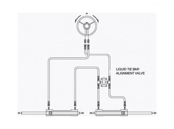 Клапан перепускной для совместного использования 2-х ГРС (3/8), Sea First