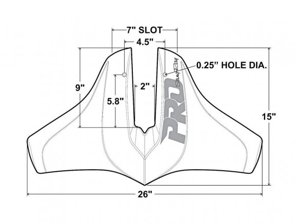 Гидрокрыло StingRay Classic Pro, черное (упаковка из 6 шт.)