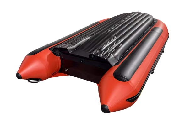 Надувная лодка ПВХ, SOLAR-380 Jet tunnel, красный