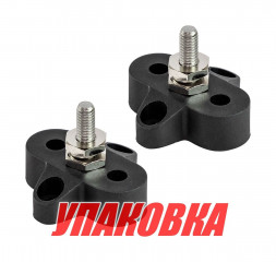 Клемма-штифт одинарная, M6, черная/черная (упаковка из 8 шт.)