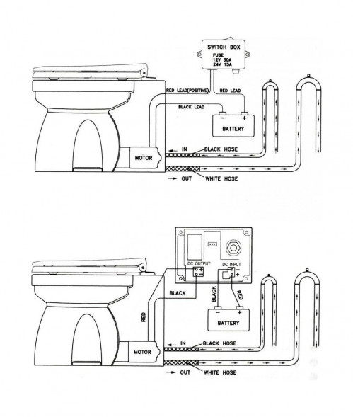 Унитаз с электрической помпой 12 В