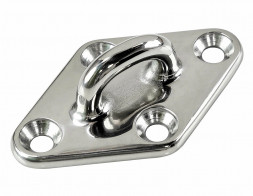 Серьга с ромбовидным основанием &quot;Мореман&quot;, 80X43 мм