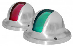 Бортовые огни, боковой монтаж, нерж. сталь, пара