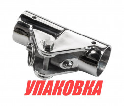 Кронштейн складной с фиксацией нержавеющий д. 25 мм (упаковка из 10 шт.)