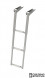 Трап телескопический складной узкий, 3 серых ступени (ширина 253 мм.)