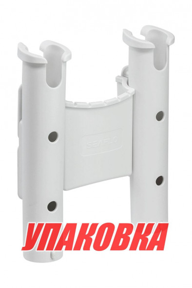 Держатель спиннинга 2 стакана белый, SeaFlo (упаковка из 10 шт.)