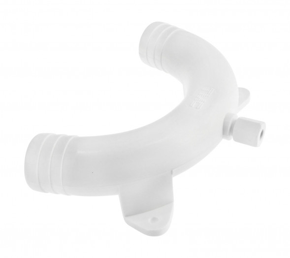 Колено 38 мм пластиковое с вентиляцией