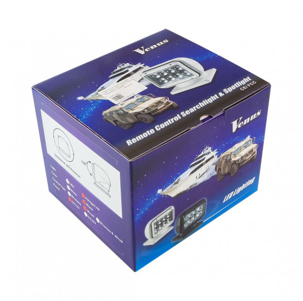 Прожектор с дистанционным управлением, черный корпус, галоген, джойстик, модель 310