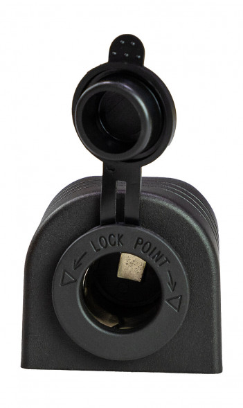 Разъем прикуривателя для крепления на приборной панели, чёрный