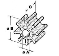 Крыльчатка помпы охлаждения двигателя Volvo-Penta 500133G
