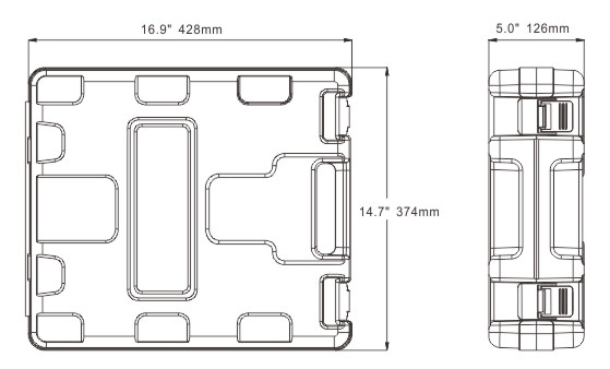 Портативный помывочный комплект 41 Series 17 л/мин, 12В
