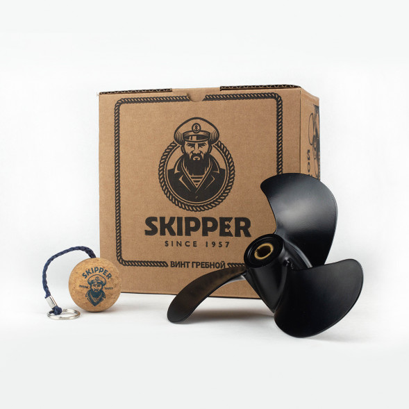 Винт гребной  Skipper для Honda 4.5-5HP, диаметр 7 7/8&quot; алюминиевый, лопастей - 3, шаг 7 1/2&quot;, ШПЛИНТОВОЙ