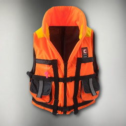 Жилет спасательный с накладными карманами «COMFORT DOCKER» Малый (до 60кг) светоотражающий, взрослый