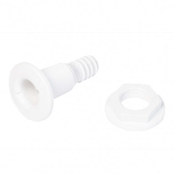 Патрубок водосброса SeaFlo 25 мм, белый
