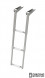 Трап телескопический складной узкий, 3 белых ступени (ширина 253 мм.)