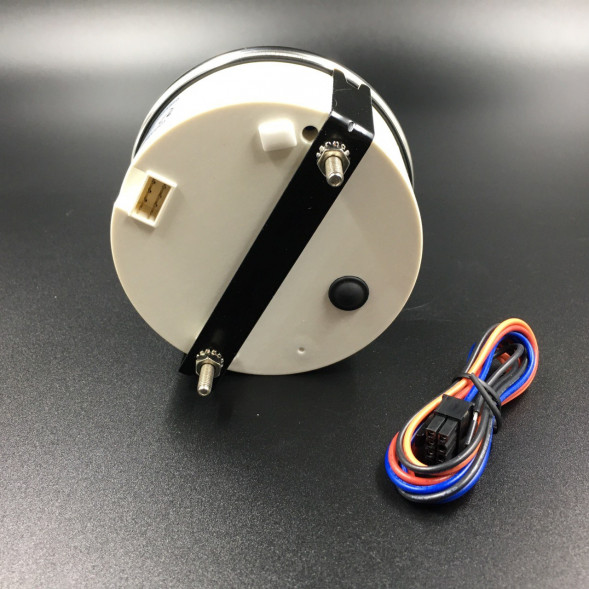 Тахометр 0-8000 об/мин (черный, хромированный ободок)