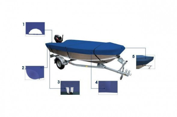 Тент транспортировочный для лодок длиной 3,9-4,1 м (упаковка из 3 шт.)