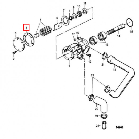 Прокладка бумажная MERCRUISER (Quicksilver)