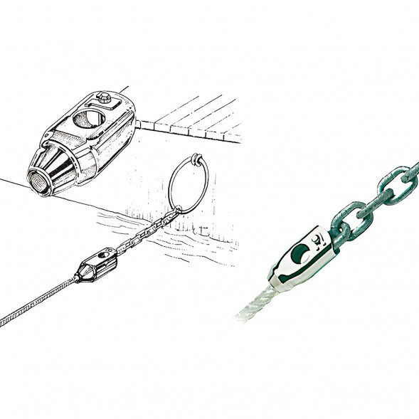 Соединительное звено цепь 8 мм, трос 12 мм