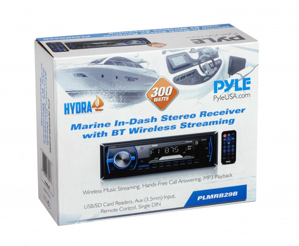 Морская магнитола 1DIN PYLE PLMRB29B