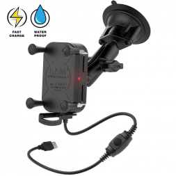 Крепление RAM Tough-Charge 15 Вт водонепроницаемая беспроводная зарядка на присоске