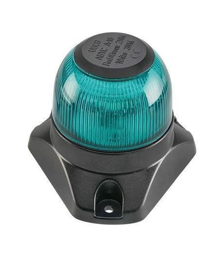 Огонь ходовой, свет зелёный, 10-30 В, SeaFlo