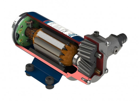 Помпа водоподающая шестеренчатая Marco UP14-P, 12 В, 46 л/мин, 29 PSI (2 бар) (упаковка из 2 шт.)