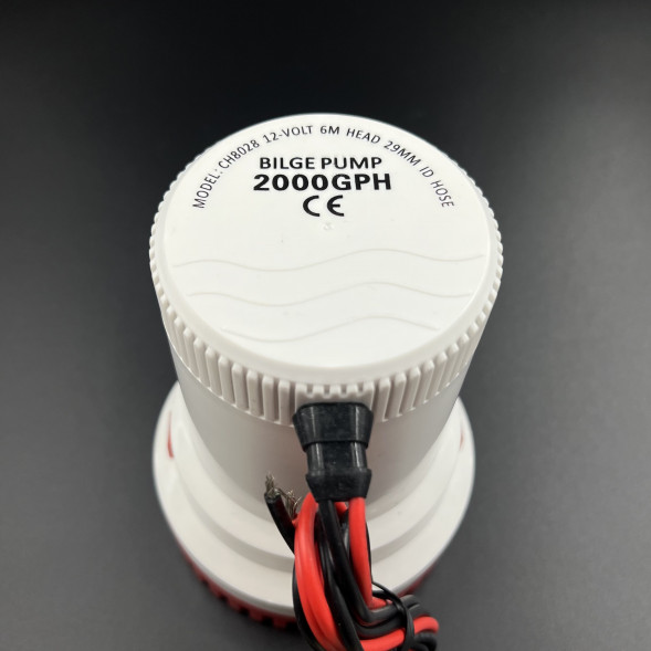 Помпа осушительная 2000GPH (12V) (7570 л/ч) (PREMARINE)