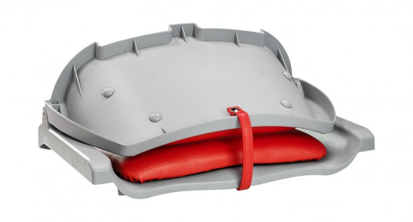 Кресло складное мягкое TRAVELER, цвет серый/красный