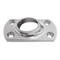 Основание леера 25.4мм, 76х44 мм, низкое, наклон 60 град