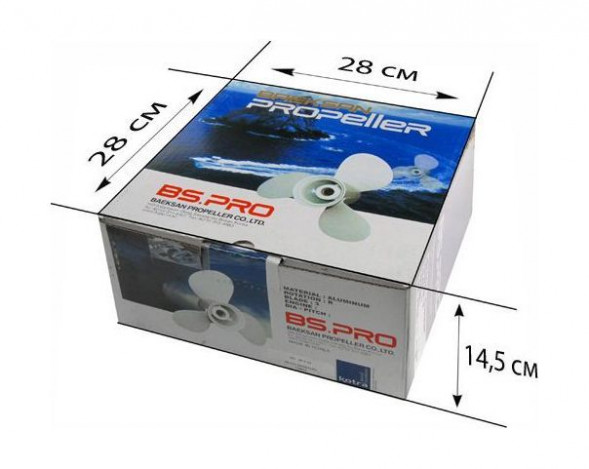 Винт гребной Suzuki DF8A-9.9A/DT9.9-15;3x9-1/4x9R, BaekSan