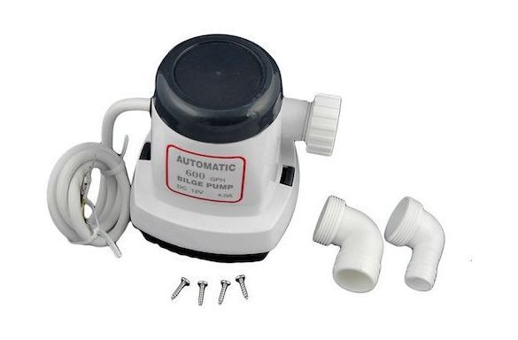 Помпа осушительная, 12 В, 600GPH (2271 л/ч), автоматическая